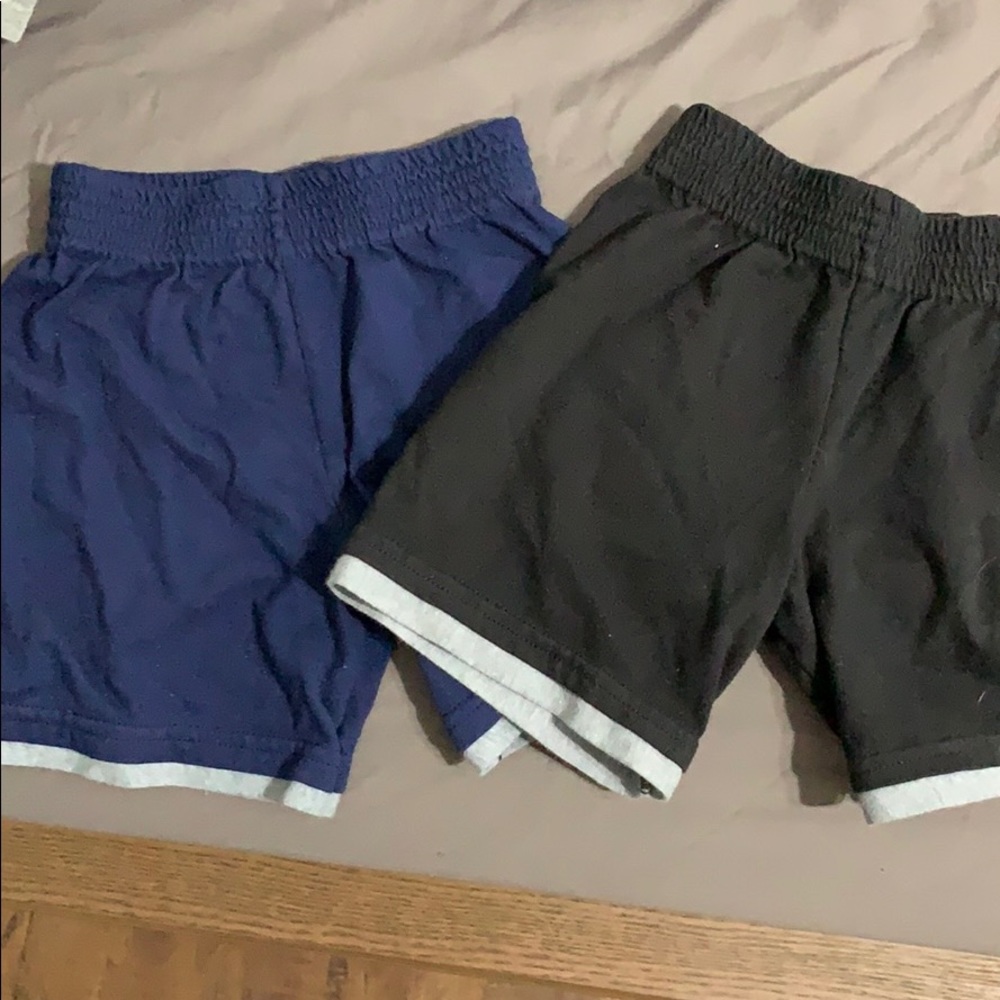 Black and blue shorts